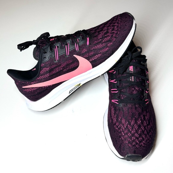 Nike Shoes - Nike Womens Air Zoom Pegasus 36 Black Pink Blast Berry AQ2210-009 Size-9.5